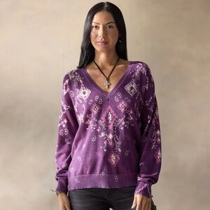 Sundance Glissade Sweater in Plum Size Small